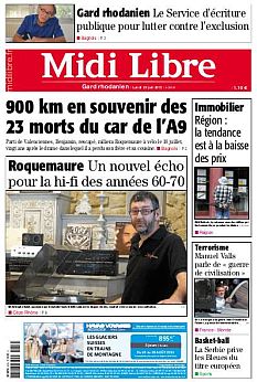 article du Midi Libre en une du 29 juin 2015
