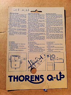 emballage de Thorens Q-Up verso
